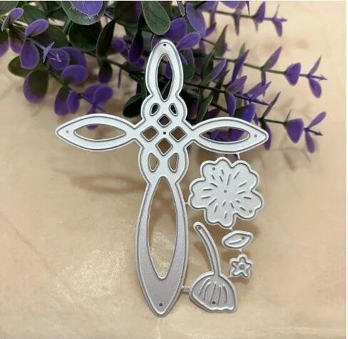 Merry Christmas Cross Flower Metal Die Cuts,Spring Sunflower Frame Leaf Cutting Dies Cut Stencils for DIY Scrapbooking Album Decorative Embossing Paper Dies for Card Making in Saudi Arabia