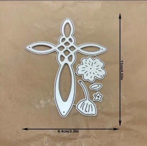 Merry Christmas Cross Flower Metal Die Cuts,Spring Sunflower Frame Leaf Cutting Dies Cut Stencils for DIY Scrapbooking Album Decorative Embossing Paper Dies for Card Making in Saudi Arabia