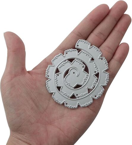XGNG 8pcs Embossed Carbon Steel Cutting Die 3D Flower Spiral Metal Cutting Die for Paper Handicraft in Saudi Arabia