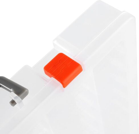 2 PCS 48 Grids Plastic Organizer Container Storage Box, Clear compartment Storage Boxes, Large Storage Box with Adjustable Dividers for Bead Button Jewelry Small Parts DIY Accessories in Saudi Arabia
