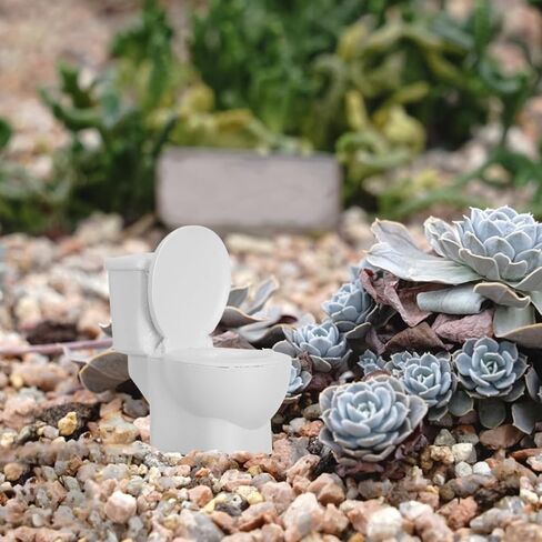 Balacoo Mini Toilet Toy, Miniature Commode Model for Dollhosue Bathroom Decor, 1/12 Scale Dollhosue Toilet Figurine Ornament Decoration in Saudi Arabia