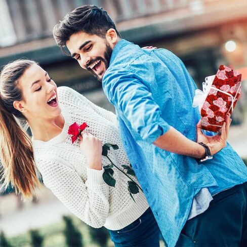 Romantic Love Wrapping Paper For Men Women, 6 Sheets in 6 Designs Included Red and Pink Rose hearts balloons, 20 x 30 inch Per Sheet Folded Flat for Wedding Anniversary Valentine's Day Mother's Day, in Saudi Arabia