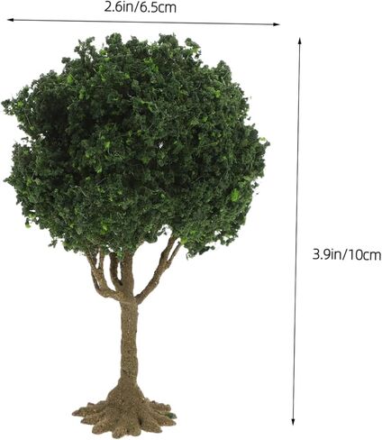 YARNOW Mini Fake Trees for Model Scenery Realistic Small Plastic Landscape Tree Model 3.9 Inch Decorative Miniature Trees for Train Dioramas and Architectural Crafts in Saudi Arabia