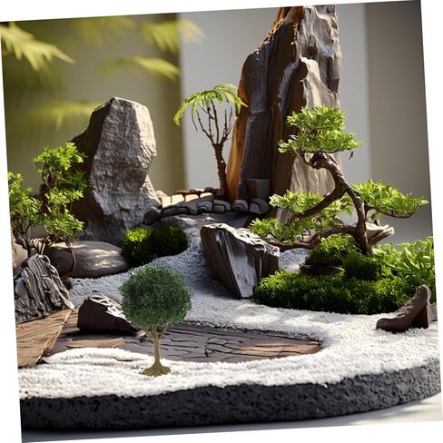 YARNOW Mini Fake Trees for Model Scenery Realistic Small Plastic Landscape Tree Model 3.9 Inch Decorative Miniature Trees for Train Dioramas and Architectural Crafts in Saudi Arabia