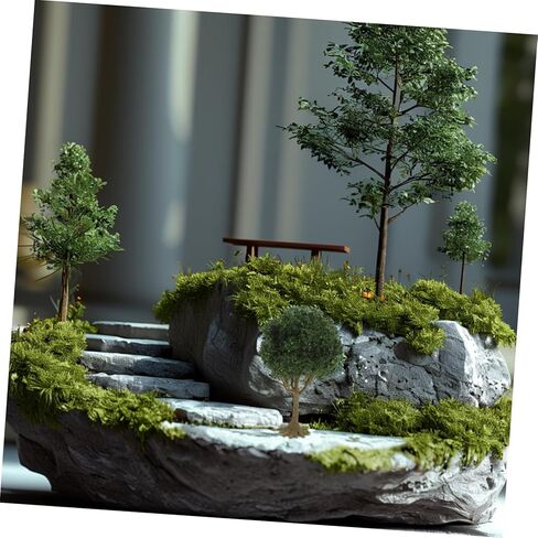 YARNOW Mini Fake Trees for Model Scenery Realistic Small Plastic Landscape Tree Model 3.9 Inch Decorative Miniature Trees for Train Dioramas and Architectural Crafts in Saudi Arabia