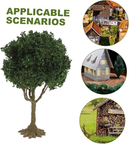 YARNOW Mini Fake Trees for Model Scenery Realistic Small Plastic Landscape Tree Model 3.9 Inch Decorative Miniature Trees for Train Dioramas and Architectural Crafts in Saudi Arabia
