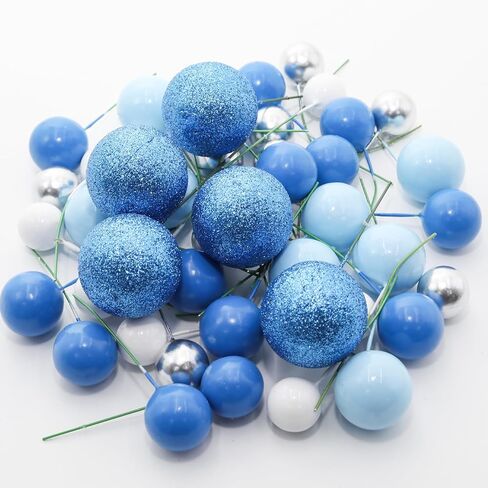 50 Pcs Cake Balls Decorations Mini Balloon Cake Topper Mini Balloons on a Stick, Purple Series in Kuwait