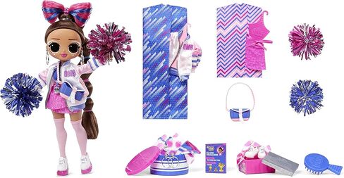 L.O.L. Surprise! OMG Sports Cheer Diva Competitive Cheerleading Fashion Doll with 20 Surprises Including Sparkly Accessories & Reusable Playset, Posable - Gift for Kids, Toys for Girls Boys 4 5 6 7+ in Saudi Arabia