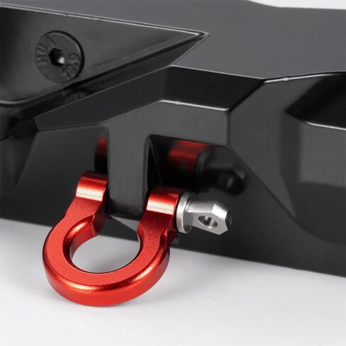 MOHERO CNC Aluminum Rear Bumper with Trailer Hitch and 2Pcs Shackles for TRX4 1/10 RC Crawler Car Upgrades Parts in Saudi Arabia
