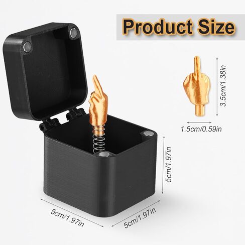 Middle Finger Prank Box - Pop Up Box Spoof Gift with 1 Replacement for Office & Home Decor in Saudi Arabia