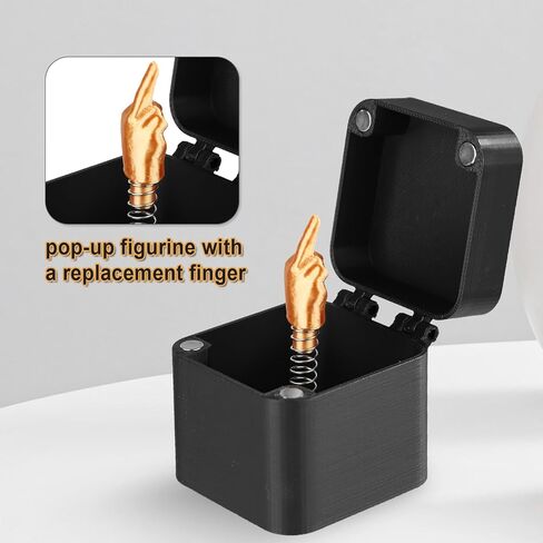 Middle Finger Prank Box - Pop Up Box Spoof Gift with 1 Replacement for Office & Home Decor in Saudi Arabia