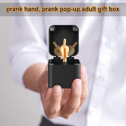 Middle Finger Prank Box - Pop Up Box Spoof Gift with 1 Replacement for Office & Home Decor in Saudi Arabia