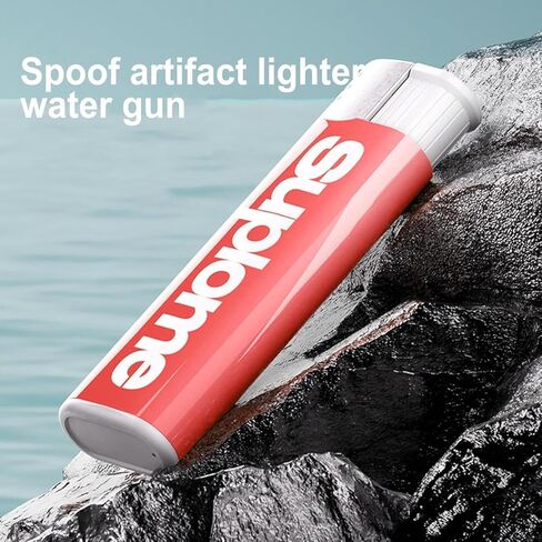 Funny Water Spray Lighter, Prank Squirt Gun for Teenagers and Adults, Funny Water Spray Lighters Prank, Red in Saudi Arabia