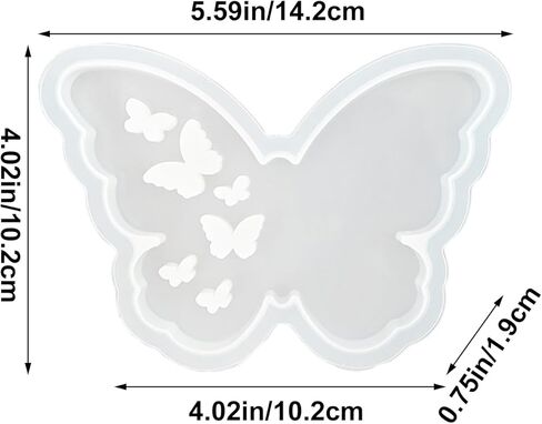 1 Pack 3D Butterfly Resin Crafts Silicone Mold Large Butterfly Gypsum Mold for DIY Epoxy Resin Cake Decor Scented Candles Making in Saudi Arabia