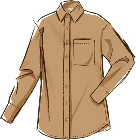 McCall's M8611AA Misses' Semi-Fitted Shirt, High-Rise Shorts and Pants Sewing Pattern Packet, Design Code M8611, Sizes 10-12-14-16-18 in Saudi Arabia