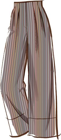 McCall's M8611AA Misses' Semi-Fitted Shirt, High-Rise Shorts and Pants Sewing Pattern Packet, Design Code M8611, Sizes 10-12-14-16-18 in Saudi Arabia