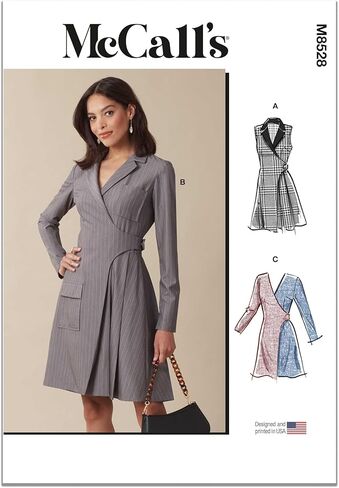 حزمة أنماط خياطة السترة المتطورة من McCall's M8528K5 Misses، رمز التصميم M8528، المقاسات 8-10-12-14-16 in Saudi Arabia