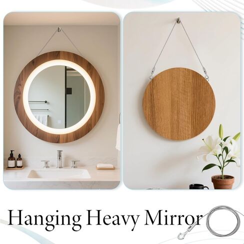 2 Pack Picture Wire Heavy Duty, Wire for Hanging Pictures, Adjustable Picture HangingWire for Mirrors, Frames, Lamps, Billboards, Flowerpot, 3.1m X 1.5mm, Holds up to 66lbs in Saudi Arabia