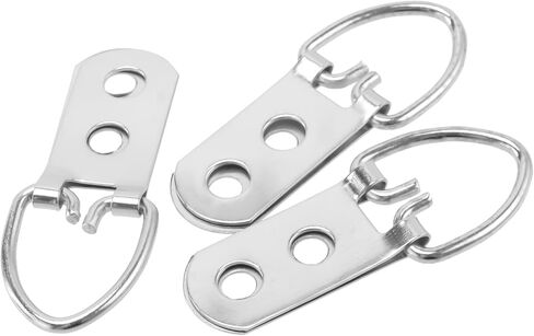 250 PCS Heavy Duty D Ring Picture Hangers, Double Hole D Hooks, D Ring Frame Hangers with 500 Screws for Hanging Frames Picture in Saudi Arabia
