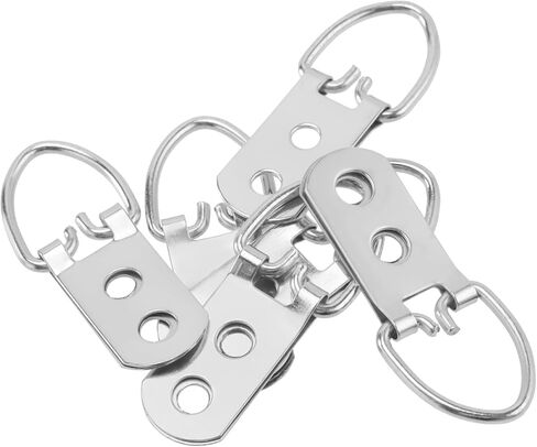 250 PCS Heavy Duty D Ring Picture Hangers, Double Hole D Hooks, D Ring Frame Hangers with 500 Screws for Hanging Frames Picture in Saudi Arabia