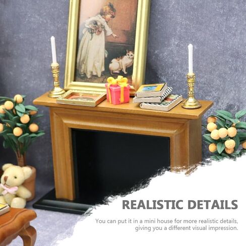 2Pcs Gold 1/12 Miniature Candle Holder Candlestick Dollhouse Accessories, DIY Micro Landscaping Decor in Saudi Arabia