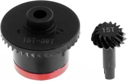 Generic Metal Front/Rear Differential Gear Set Diff Gear Upgrade Parts Compatible with Traxxas 1/16 E-Revo,Slash,Summit,Rally Steel 39T Main Gear with 15T Pinion Gear in Saudi Arabia