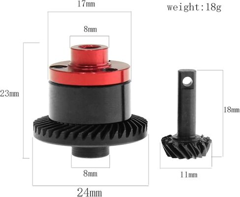 Generic Metal Front/Rear Differential Gear Set Diff Gear Upgrade Parts Compatible with Traxxas 1/16 E-Revo,Slash,Summit,Rally Steel 39T Main Gear with 15T Pinion Gear in Saudi Arabia