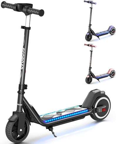 ECOROAD EK6 Kids Electric Scooter for 6-12, 3/6/10mph Speeds for Ultimate Comfort, Adjustable Height Electric Scooter, 150W & Dual Brake Safety, for Growing Adventurers（Rider:3.9-5.2 ft） in Saudi Arabia