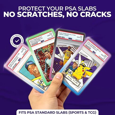 SUPERLIT PSA Gradient Slab Bumper 4 Pack Multi-Color - Guard for PSA Card Protection (Multi Pack 2) in Kuwait