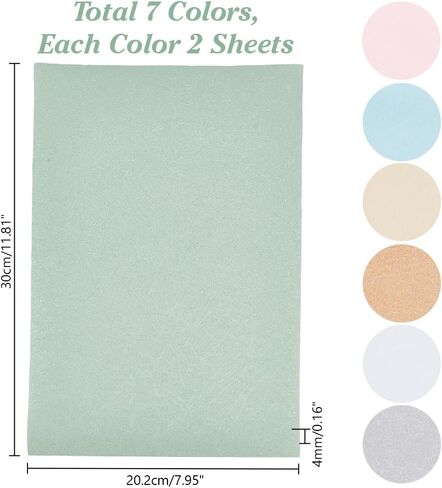 14 Sheets Dollhouse Wallpaper, 7 Colors Self Adhesive Textured Stickers Waterproof Floorboard Sticker Miniature Dollhouse Accessories for Model and DIY Decor, 8x11.8 inch in Saudi Arabia