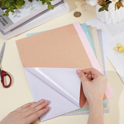 14 Sheets Dollhouse Wallpaper, 7 Colors Self Adhesive Textured Stickers Waterproof Floorboard Sticker Miniature Dollhouse Accessories for Model and DIY Decor, 8x11.8 inch in Saudi Arabia