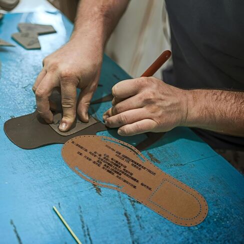 Leather Slippers Template Pattern 1 Pack 10.83X4.13 Inch DIY Leathercraft Sandal Stencil for Home Sewing and Quilting Projects in Saudi Arabia