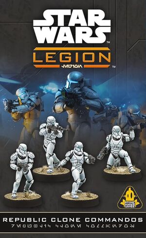 Asmodee Star Wars: Legion Republic Clone Commandos - Elite Galactic Republic Unit, Tabletop Miniatures Game, Strategy Game for Kids and Adults, Ages 14+, 2 Players, 90 Min Playtime in Saudi Arabia