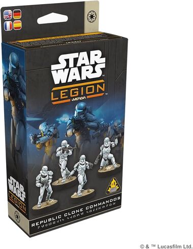 Asmodee Star Wars: Legion Republic Clone Commandos - Elite Galactic Republic Unit, Tabletop Miniatures Game, Strategy Game for Kids and Adults, Ages 14+, 2 Players, 90 Min Playtime in Saudi Arabia
