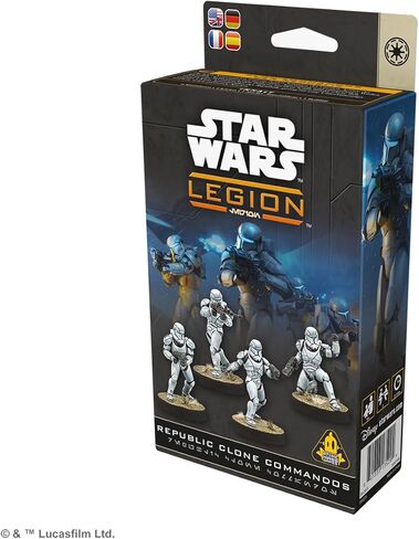 Asmodee Star Wars: Legion Republic Clone Commandos - Elite Galactic Republic Unit, Tabletop Miniatures Game, Strategy Game for Kids and Adults, Ages 14+, 2 Players, 90 Min Playtime in Saudi Arabia