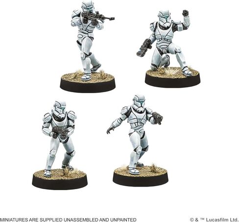 Asmodee Star Wars: Legion Republic Clone Commandos - Elite Galactic Republic Unit, Tabletop Miniatures Game, Strategy Game for Kids and Adults, Ages 14+, 2 Players, 90 Min Playtime in Saudi Arabia