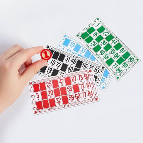 Russian Lotto Board Games Family Bingo Board Game Set of 48 Bingo Cards and 90 Wooden Chess, Great for Adults Kids Family Game Night, Halloween, School Classroom Activity, Parites in Saudi Arabia