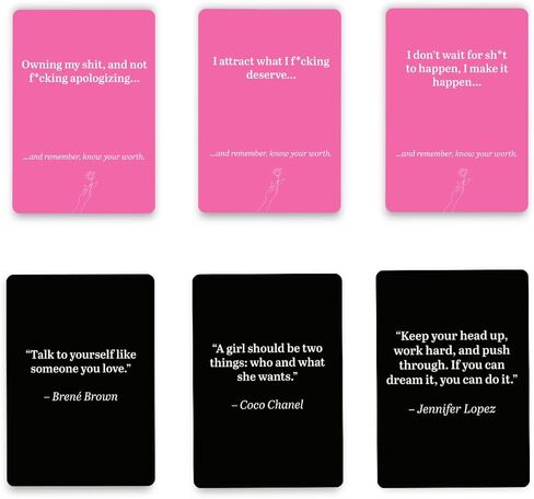 Viral Studios Know Your Worth – 75 Daily Affirmation Card Deck for Confidence, Self-Love & Empowerment – Motivational Cards with Quotes for Women, Teens & Adults – Sassy Self-Care Gift in Saudi Arabia