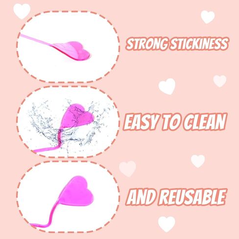 50PCS Valentines Day Gifts for Kids Classroom Prizes, Heart Shape Sticky Hands Stretchy Toys for Valentines Party Favors, Kids Valentines Day Gifts for School Exchange for Girls Boys in Saudi Arabia
