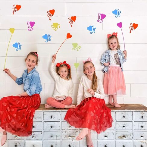 50PCS Valentines Day Gifts for Kids Classroom Prizes, Heart Shape Sticky Hands Stretchy Toys for Valentines Party Favors, Kids Valentines Day Gifts for School Exchange for Girls Boys in Saudi Arabia