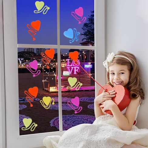 50PCS Valentines Day Gifts for Kids Classroom Prizes, Heart Shape Sticky Hands Stretchy Toys for Valentines Party Favors, Kids Valentines Day Gifts for School Exchange for Girls Boys in Saudi Arabia