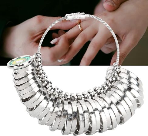 Ring Measuring Tool, Jewelry Ring Gauge, Finger Size Measurement Tool with Standard Honkong Size for Jewelry Making in Saudi Arabia