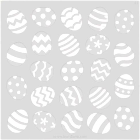 Lawn Fawn LF3692 Easter Egg Background Stencils in Saudi Arabia