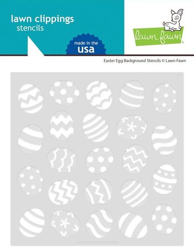 Lawn Fawn LF3692 Easter Egg Background Stencils in Saudi Arabia
