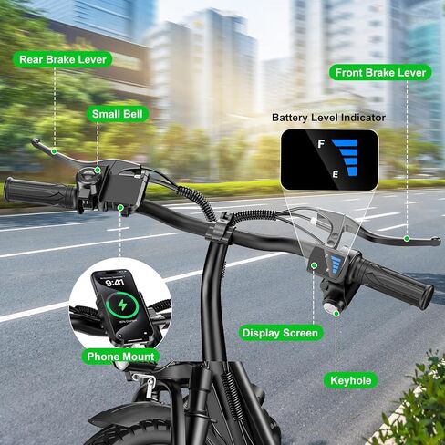 Peak 1300W Electric Scooter Adults, C14 PRO Electric Scooter for Adults with Seat, 48V 13Ah Battery, 14" Tires, 35 Miles Range, 20 MPH Max Speed, 330 LBS Load, with Seat & Rear Basket in Saudi Arabia