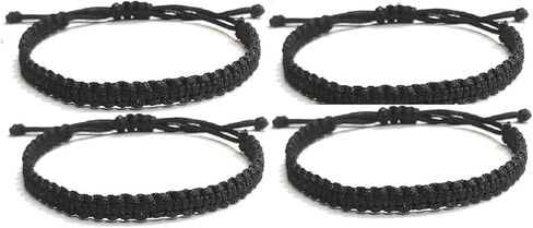 Generic Kala Dhaga Raksha Sutra Nazar Dhaga Evil Eye Protection Thread خيط الحرير الديني (أسود) (عبوة من 4) من S,S Store in Kuwait