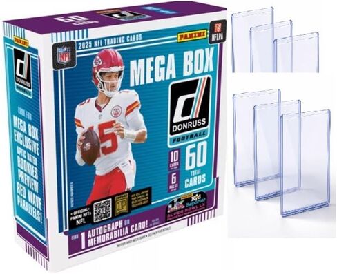 2025 Donruss Football Mega Box Trading Cards 60 Cards Per Box. Search for New 2025 Rookie Player Cards+6 Top Loaders in Saudi Arabia