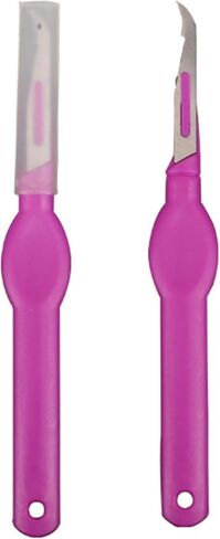 2pcs Sewing Seam Ripper with Plastic Cap, Curved Blade Soft Grip Handle, Thread Cutter for Sewing, Craft and Needlework in Saudi Arabia