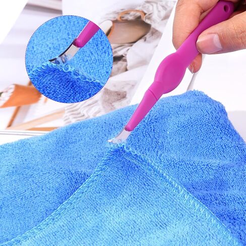 2pcs Sewing Seam Ripper with Plastic Cap, Curved Blade Soft Grip Handle, Thread Cutter for Sewing, Craft and Needlework in Saudi Arabia