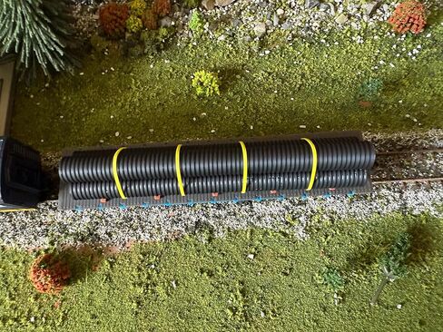HO Scale Model Railroad Corrugated Pipe, 6 inch, 1:87 Scale, Black in Saudi Arabia